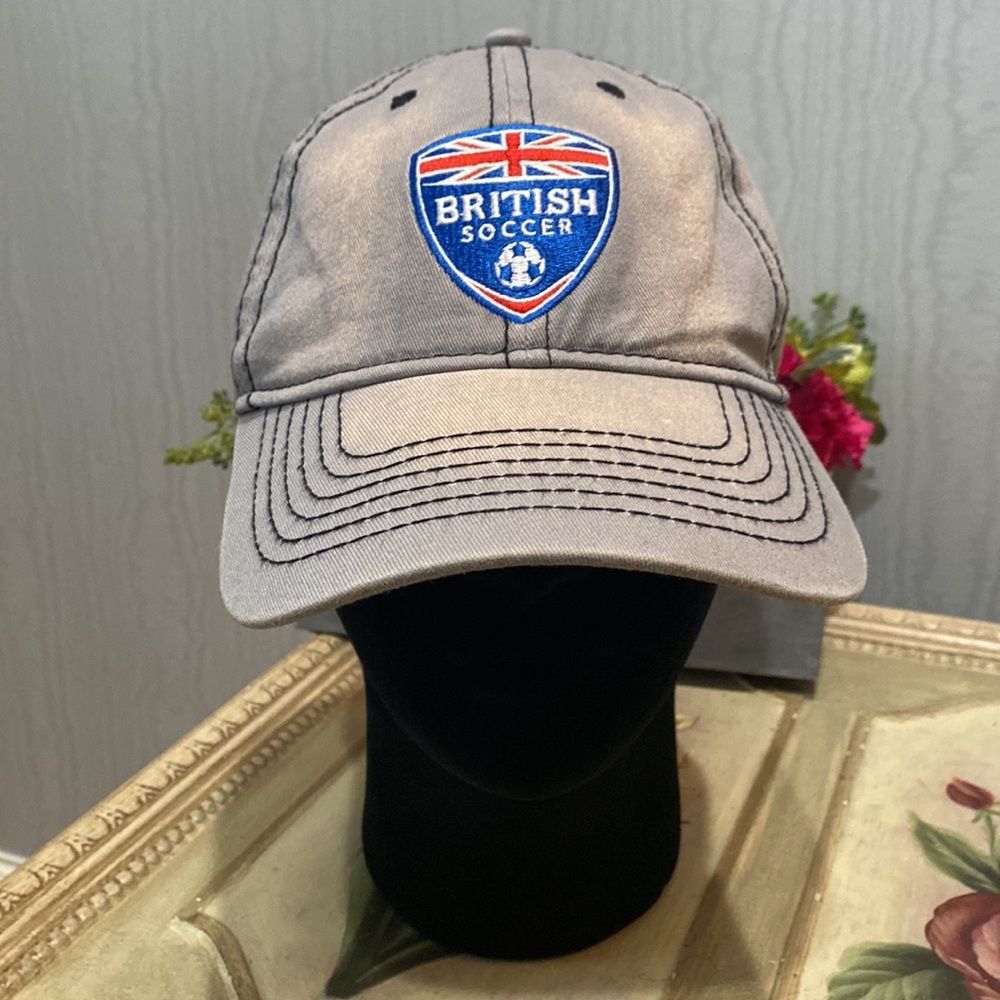 British Soccer Acid Wash Adjustable 100% Cotton Cap